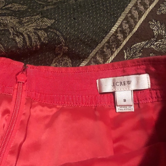 J CREW Postage Stamp Nautical Sailor Watermelon Mini Skirt Sz 8 - Picture 6 of 8